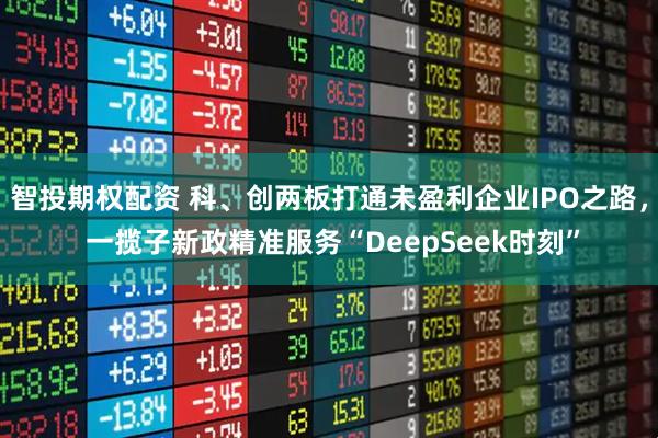 智投期权配资 科、创两板打通未盈利企业IPO之路， 一揽子新政精准服务“DeepSeek时刻”