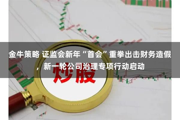 金牛策略 证监会新年“首会”重拳出击财务造假，新一轮公司治理专项行动启动